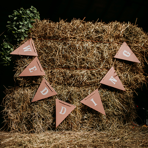 Houten slinger ‘WEDDING’